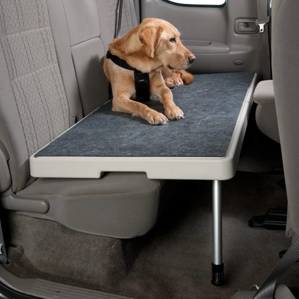 Petdek - Vehicle Rear Seat Shelf With Non-Sliding Carpet For Pets