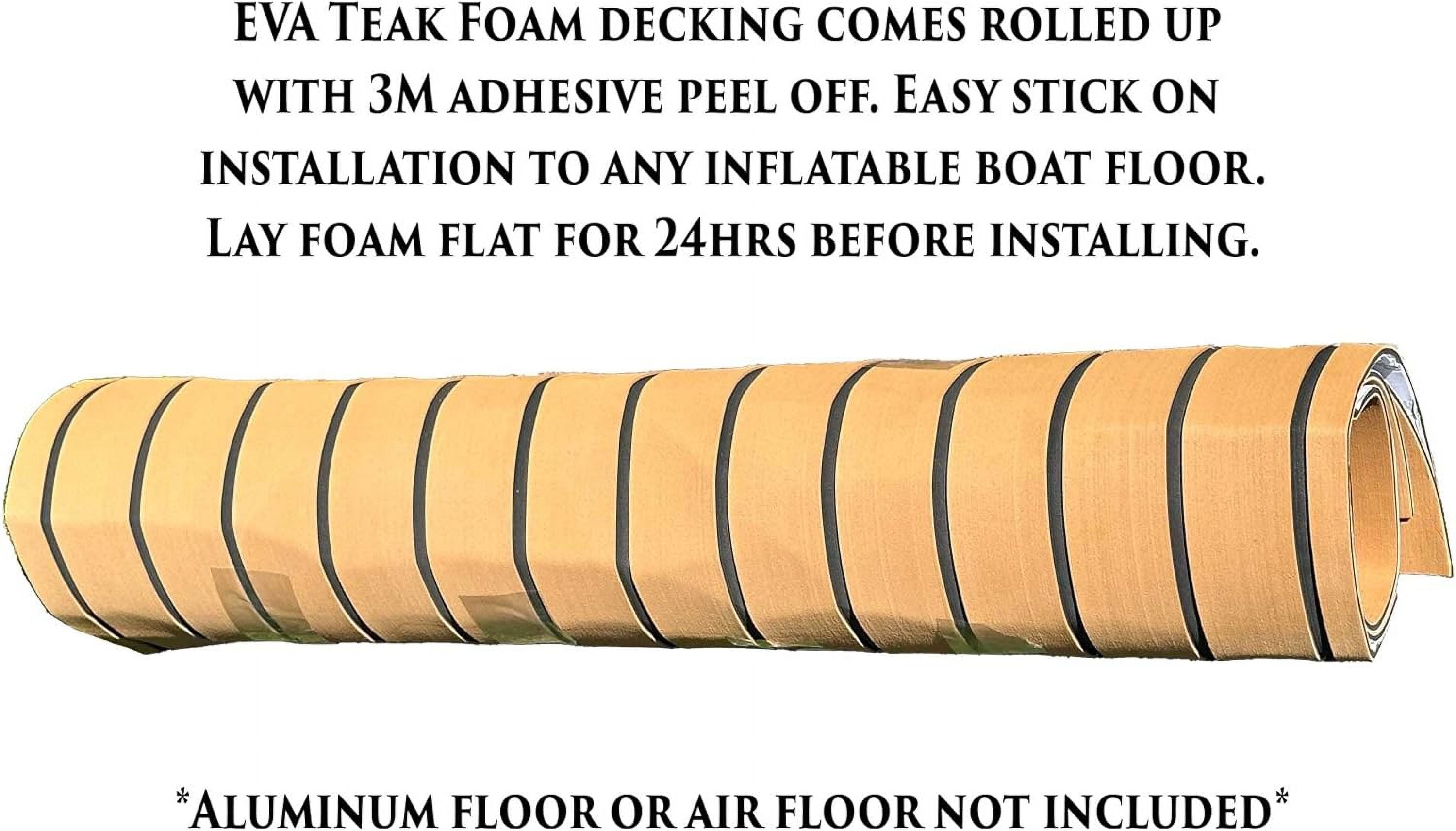 Roll Of Teak Foam Decking -Designed To Fit Aluminum Floor Or Air Floor Dinghy (Foam Decking Roll )