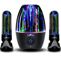 BeFree Sound LED Dancing Water 2.1-Channel Bluetooth® Multimedia Sound System, 7.5"H x 10.5"W x 13.5"D, Ebony 995102699M