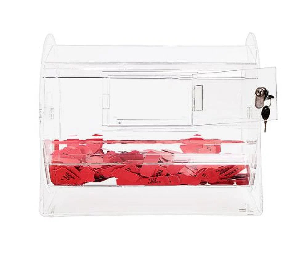 Midway Monsters Heavy Duty Acrylic Raffle Lottery Ticket Drum, Medium