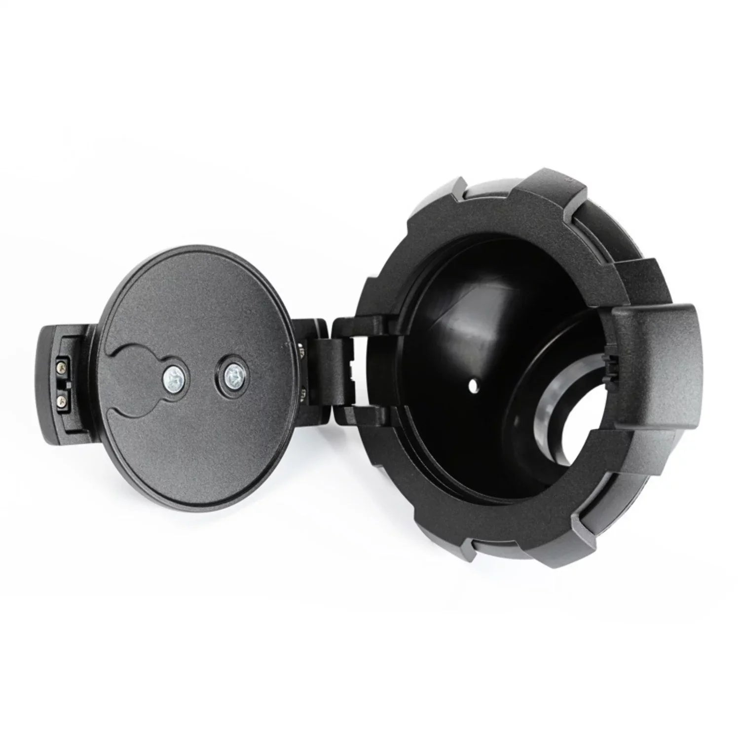 Rugged Ridge by RealTruck | 11425.12 Elite Gas Cap Door, Non-Lock, Dark 2007-2018 Jeep Wrangler JK Compatible with Select: 2008, 2015-2018 Jeep Wrangler Unlimited