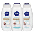 Nourishing Coconut and Almond Milk Body Wash Trio - Hydrating Serum, 3-Pack, 20 Fl Oz Bottles