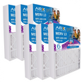20x24x4 Air Filter MERV 13 Comparable to MPR 1500 - 2200 & FPR 9 Electrostatic Pleated Air Conditioner Filter 6 Pack HVAC AC Premium USA Made 20x24x4 Furnace Filters by AIRX FILTERS WICKED CLEAN AIR.