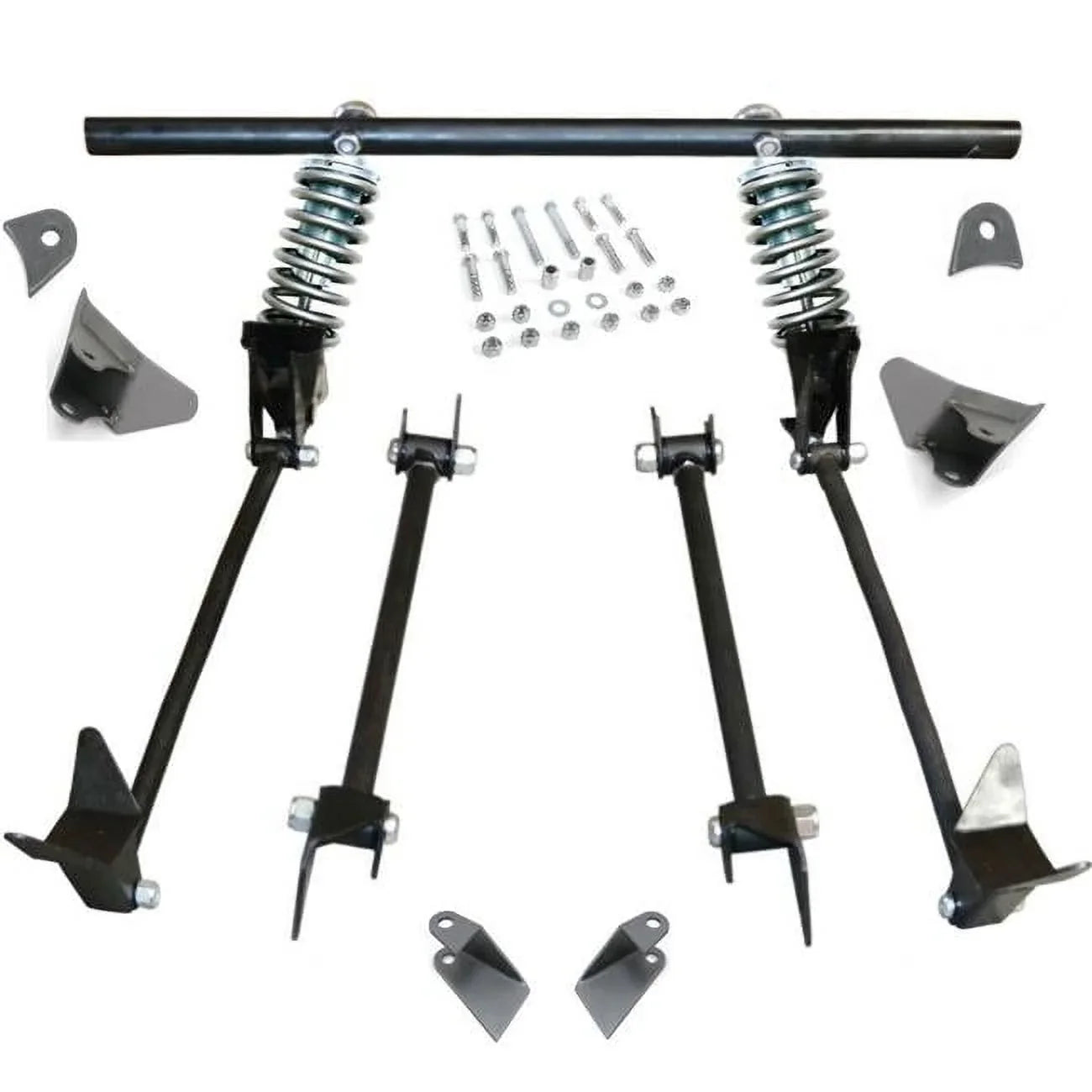 Triangulated Rear 4-Link Assembly with 40 Coilovers for 1940 Ford Delivery