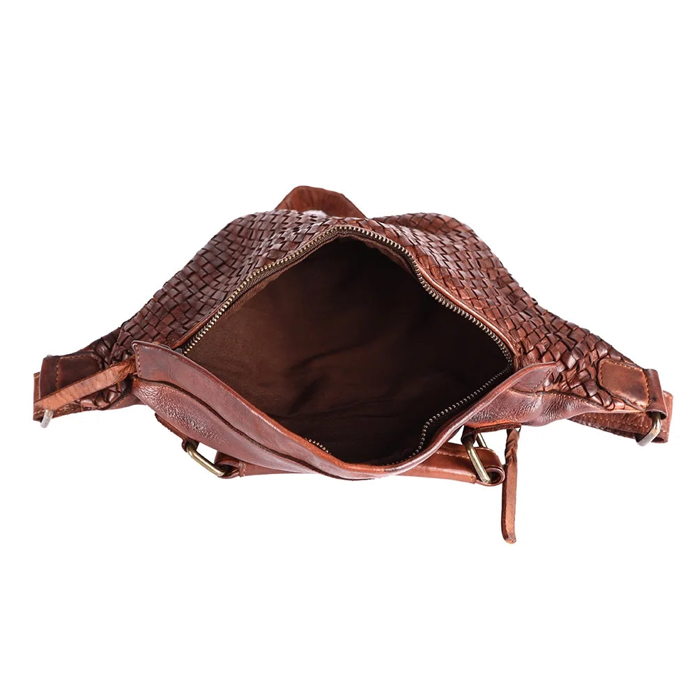 NM Never Mind Nmbgm148E Fanny Pack Vintage Handmade Genuine Cowhide Leather Individuals Bag Western Handbag Purse