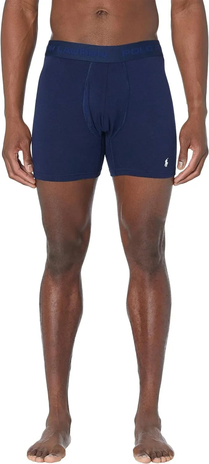 Polo Ralph Lauren Freedom FX: Friction Free Pouch Boxer Brief Cruise Navy/Andover Heather/Rugby Royal LG