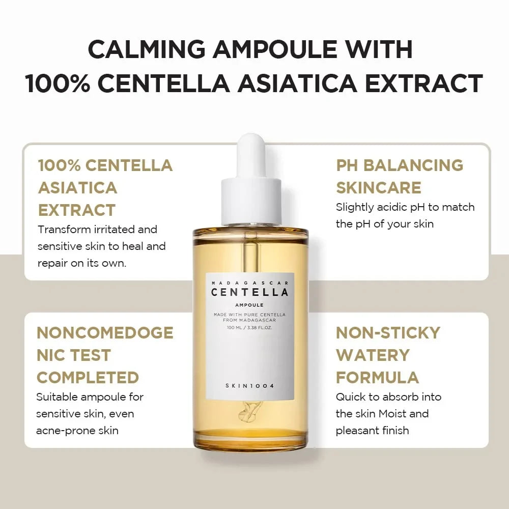 SKIN1004 Madagascar Centella Asiatica Ampoule Facial Serum 3.38 fl.oz(100ml)