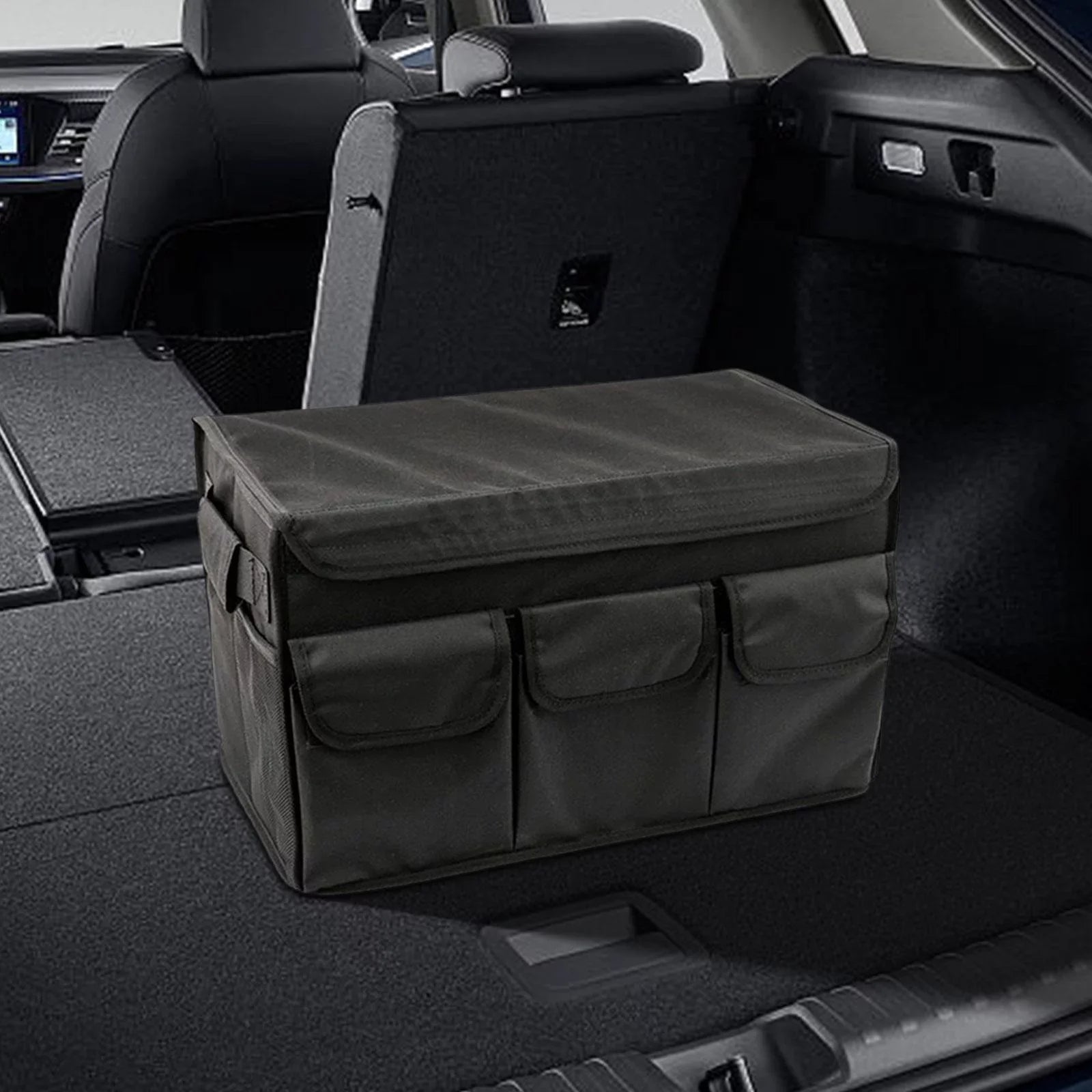 Car Trunk Organizer Bag Collapsible Camping Storage Box for SUV Vehicle L 60x30x30cm