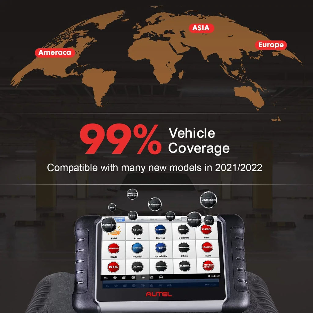 Autel Scanner MaxiDAS DS808K Auto Diagnostic Scan Tool, ECU Coding,ABS Bleed, Oil Reset,Upgrade of DS708 MP808