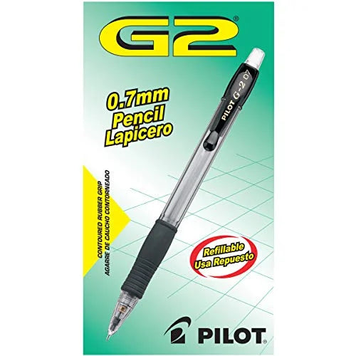 PILOT G2 Mechanical Pencils, 0.7mm Lead, with Midnight Accents, 12-Pack (51015)