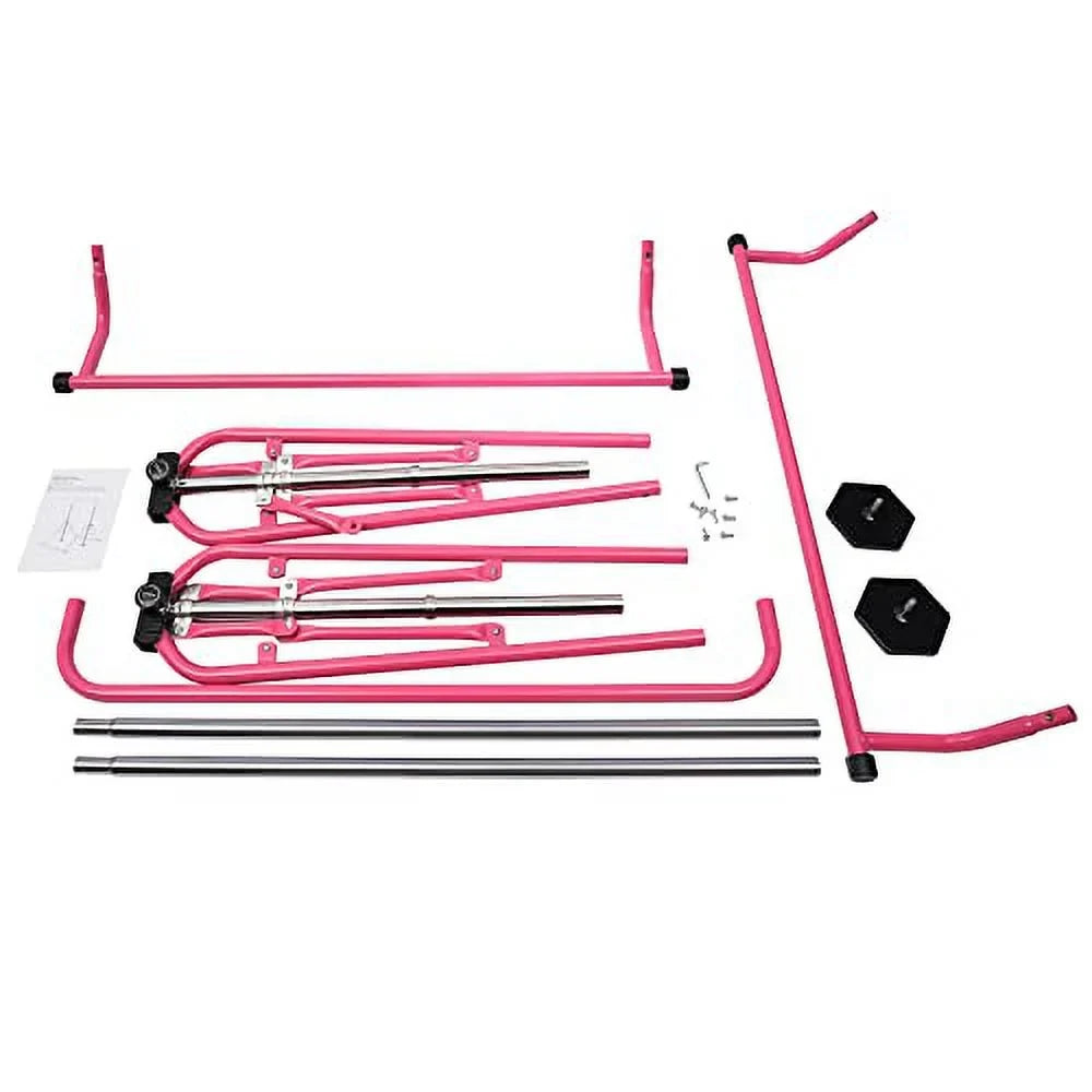 GNJINX Adjustable Height Gymnastics Bars for Kids, Folding Horizontal Junior Training Bar, Expandable and Height Adjustable - Home Gymnastics Individuals