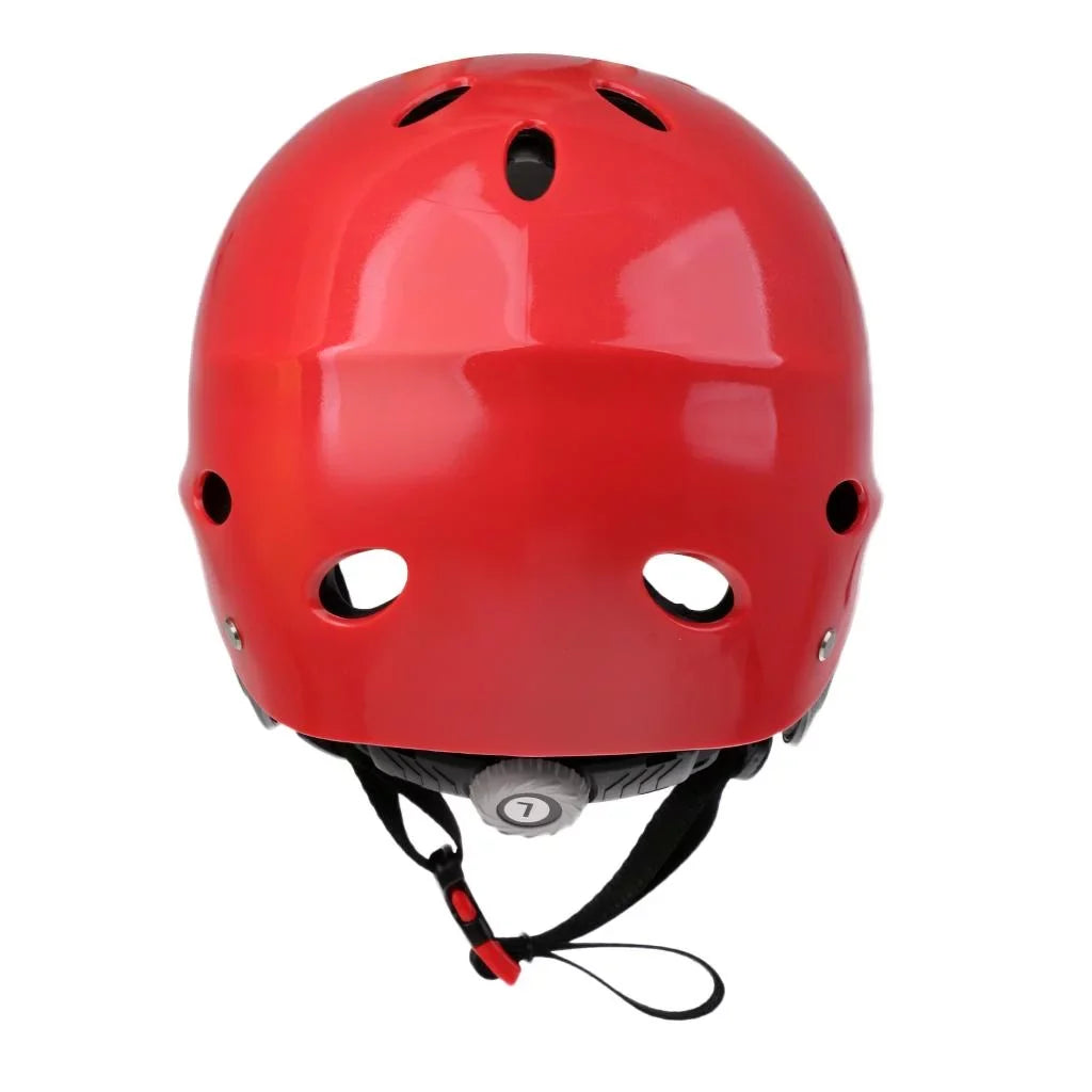 Helmet Head Impact Hard Cap for Wakeboard Kayak Canoe Surfing Water Sports Tow Sports - Red