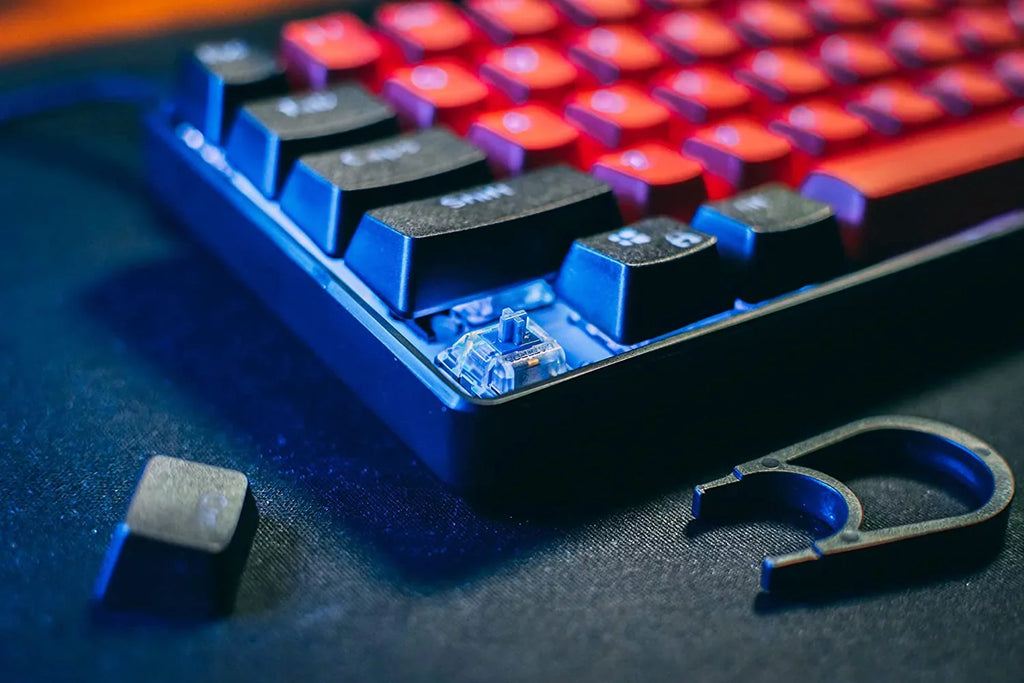 Kraken Pro 60 - BRED Edition 60% Mechanical Keyboard RGB Gaming Keyboard (Silver Speed Switches)