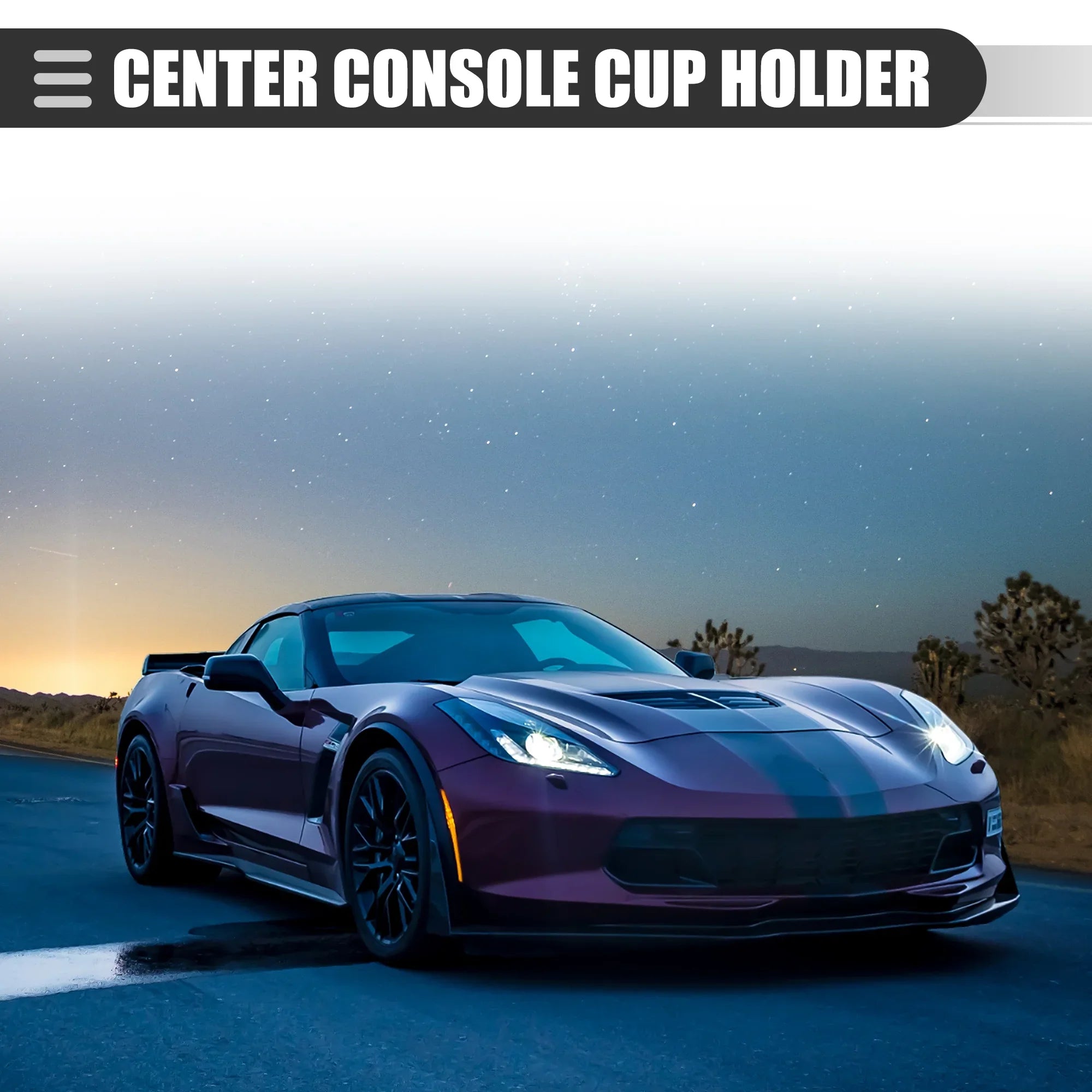 Unique Bargains Car Cup Holder Gentlemen for Chevrolet Corvette 1994 Plastic No.10161884 Dark