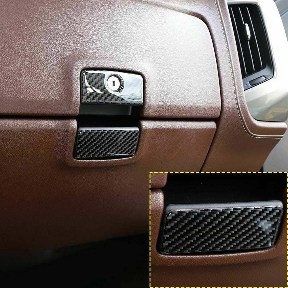 Teledu Carbon Fiber Co-pilot Storage Box Handle for Chevrolet Silverado Accessories