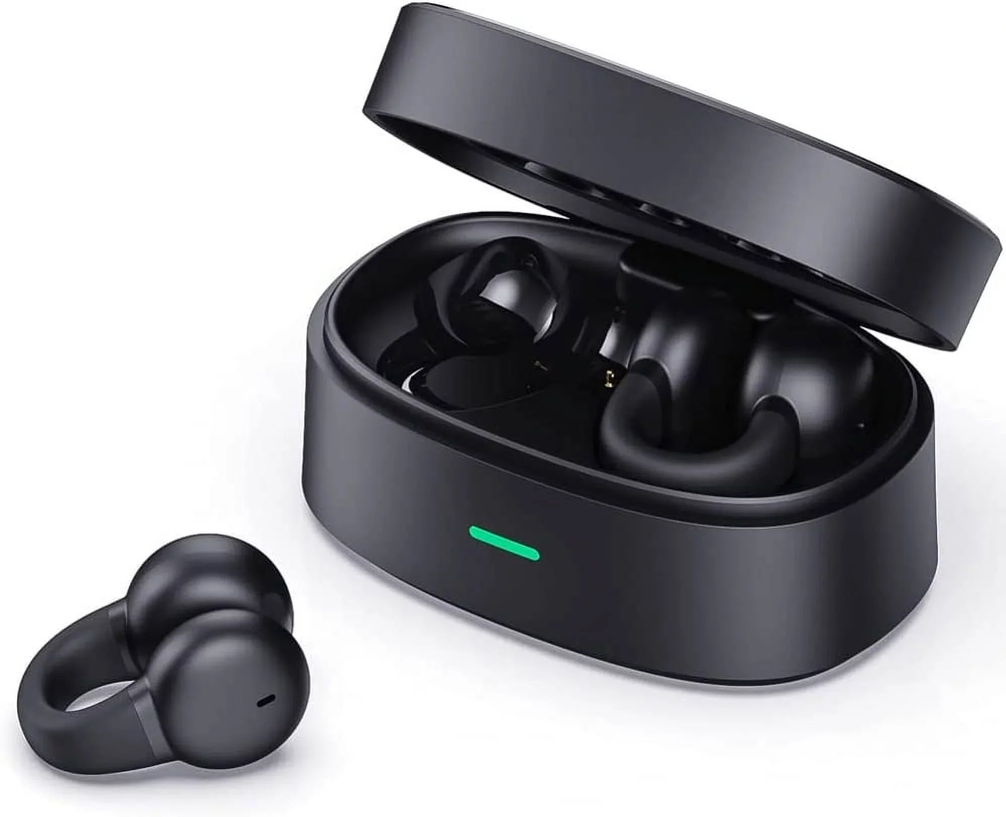 Bluetooth Earbuds Wireless Ear-Clip TWS Earphones for Motorola Moto G Power 5G (2023)/5G Stylus (2023) Phone - Bone Conduction Headphones True Stereo Charging Case Hands-free Mic B4K