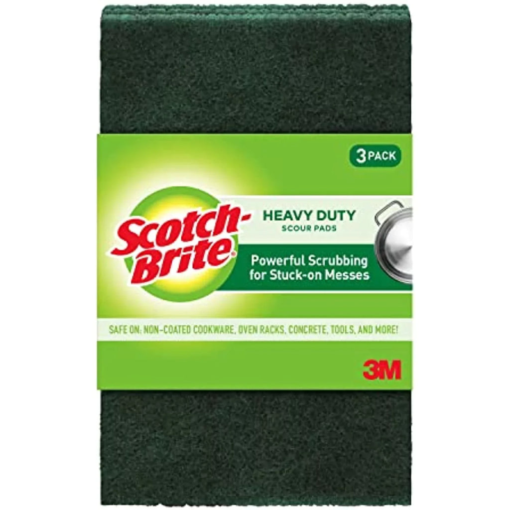 Scotch-Brite Heavy Duty Scour Pads, 21, Green