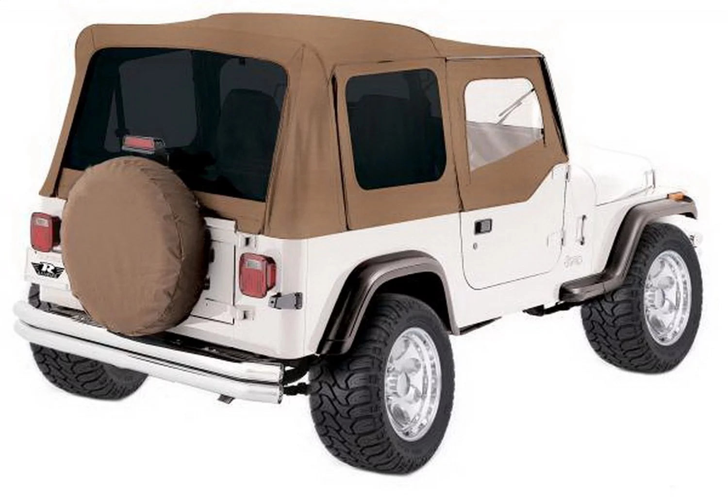 Rampage by RealTruck 99617 Factory People Soft Top For 1987-1995 Jeep Wrangler YJ With Door Skins, Spice