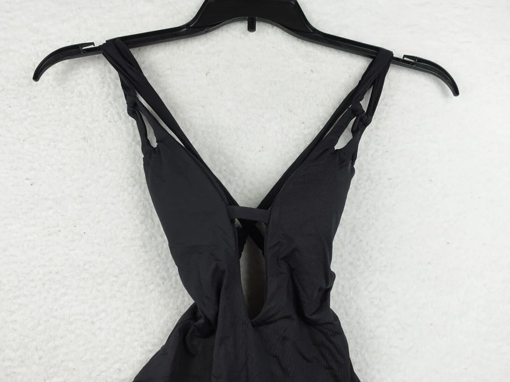 BECCA Swimsuit XS - Ebony - Rebecca Virtue Color Code Skylar Plunge One-Piece