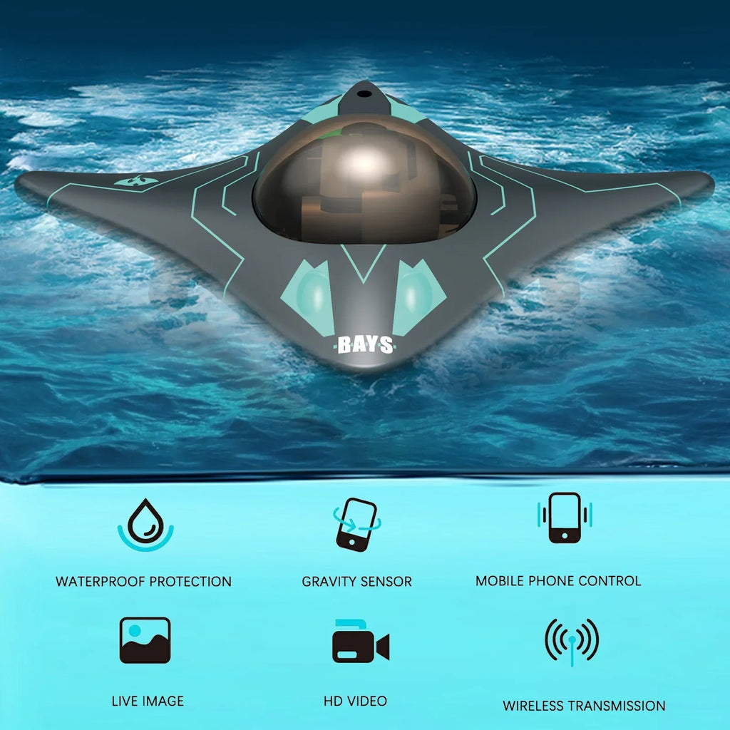 moobody WiFi Remote Control Boat for Children Toy Midnight