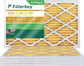 Filterbuy 14x25x1 MERV 11 Pleated HVAC AC Furnace Air Filters (5-Pack)