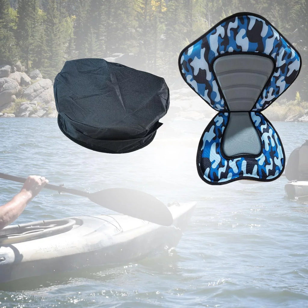 Kayak Seat Back Support Sitting Pad Adjustable Strap Bleacher Chair Detachable Stand up Paddleboard Seat Fishing Boat Seat for Kayaks Canoes