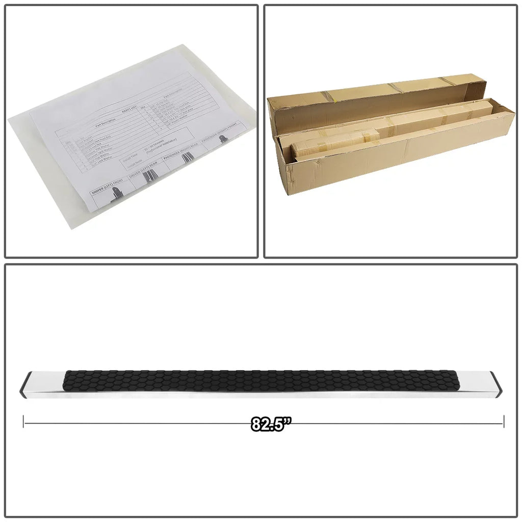 For 2009 to 2022 Dodge Ram Truck 1500 2500 3500 Crew Cab 4-Door 5'' Stainless Steel Side Step Nerf Bar Running Boards 15 16 17