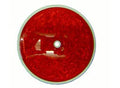 Cortina 13-099-32 3-3/8" Dia. Reflector - Center Hole Mount - Red (300 Pack)