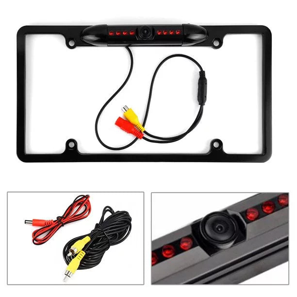 Backup Camera Rearview License Plate Frame for BOSS BOSS Car Radio Midnight