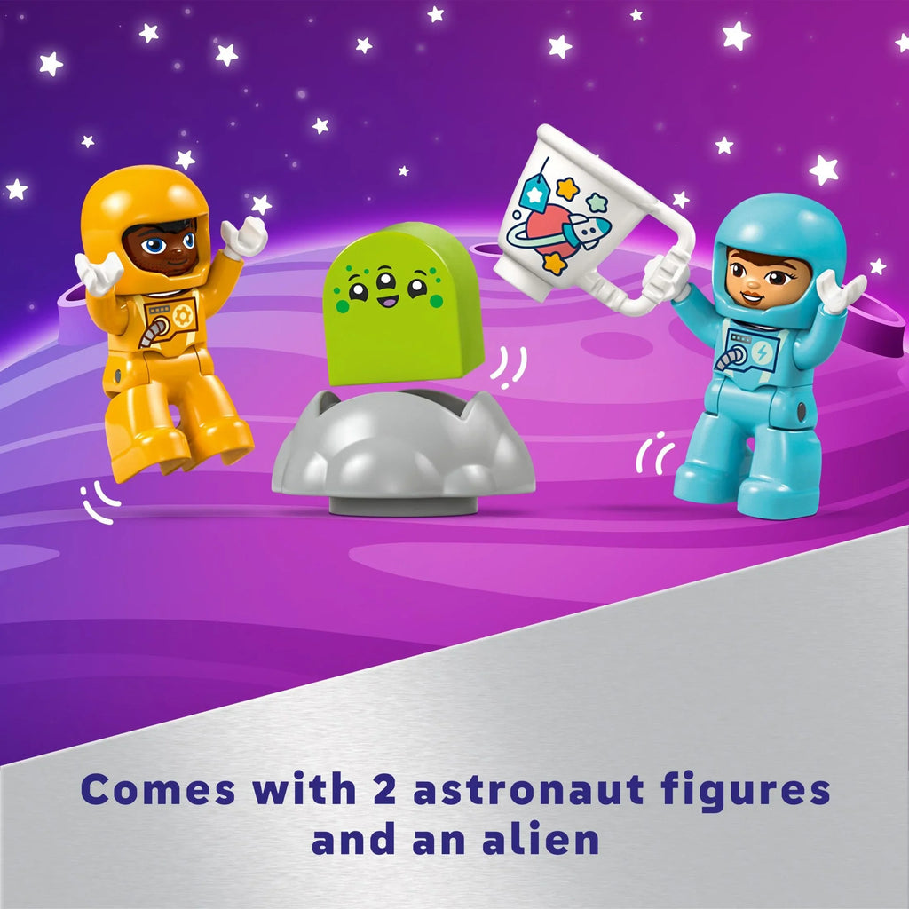 LEGO DUPLO 3 in 1 Space Shuttle Adventure Rocket Ship Building Set, Kids Educational Space Discovery Toy for 3-Year-Olds and Up, Develops Preschool Kids’ Learning and Fine Motor Skills, 10422