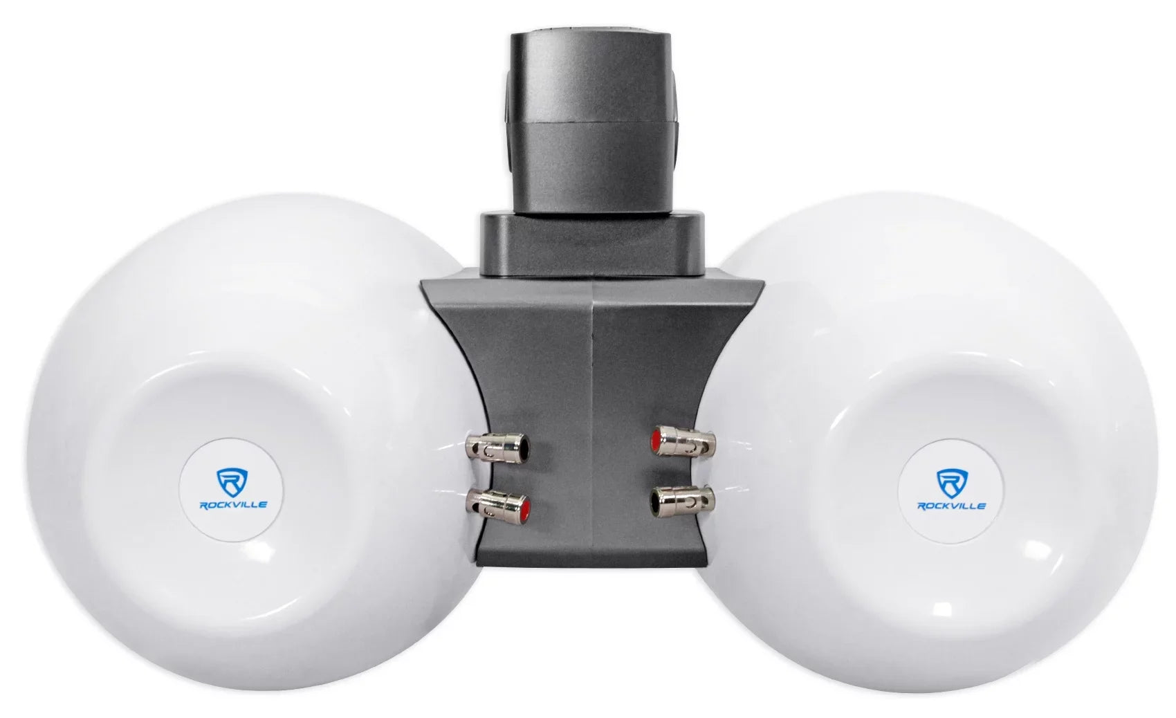 2) Rockville DWB65W Dual 6.5" White 1200w Marine Wakeboard Tower Speaker Systems
