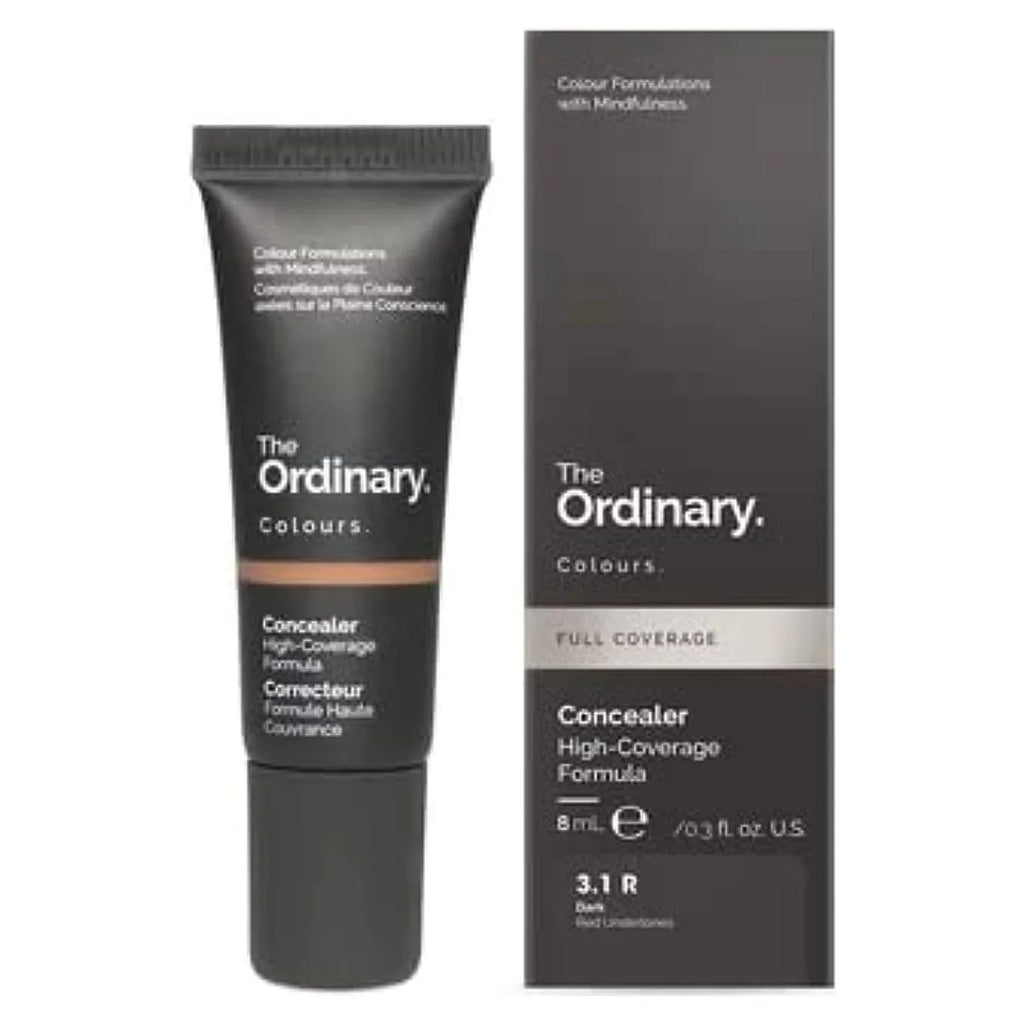 The Ordinary. Colours. Concealer, Full Coverage, 3.1R Dark Red Undertones, 0.3 fl. oz. (8 mL)