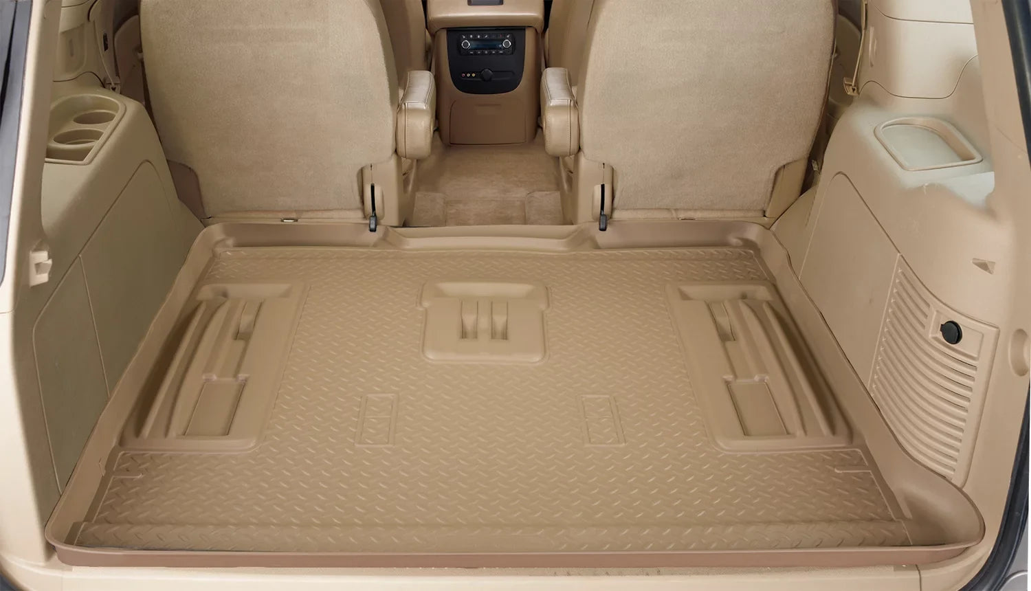 Husky Liners Classic Style Series Cargo Liner Tan Compatible with 2002-2010 Ford Explorer; Compatible with all 02-05 models and 2006-2010 models w/o 3rd row seat