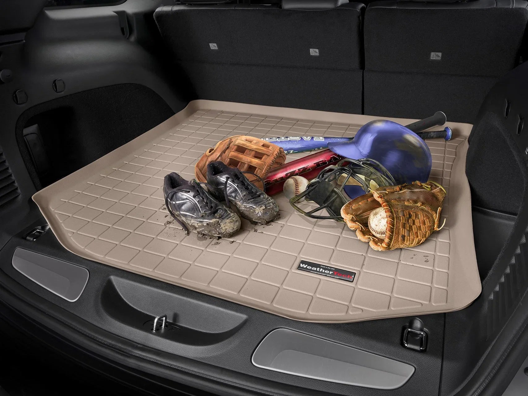 WeatherTech Cargo Trunk Liner compatible with 2010-2024 Toyota 4Runner - Behind 2nd Row Seating, Grey