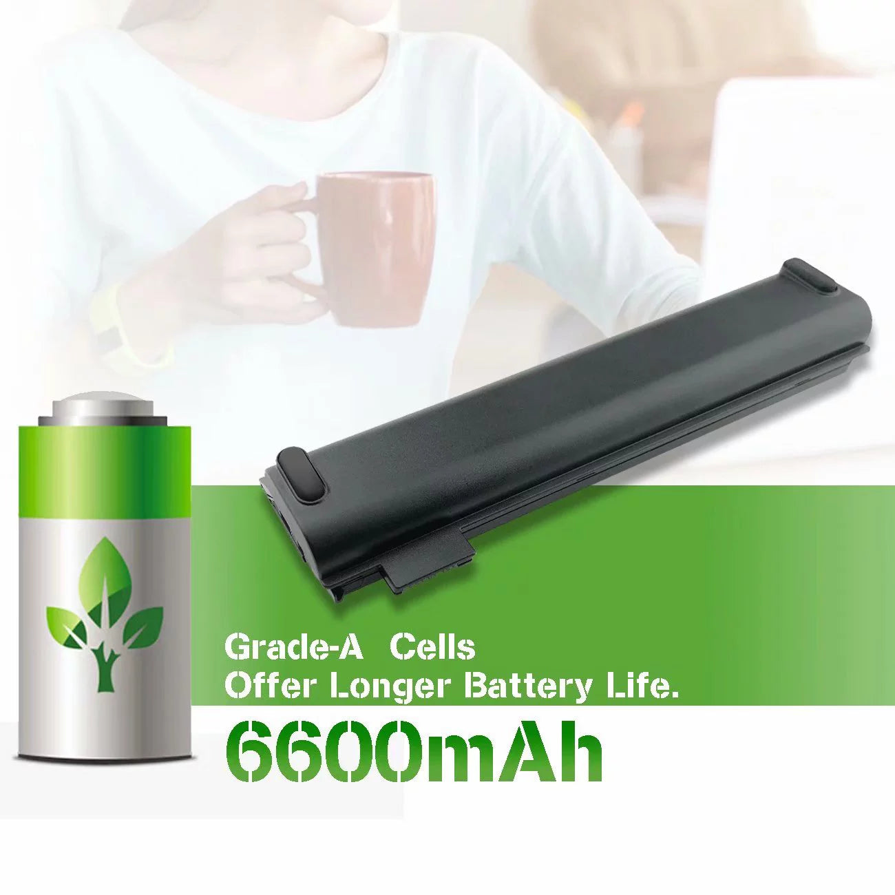 EBK 61++ People Laptop Battery Compatible with Lenovo ThinkPad A475 A485 TP25 P51S P52S T470 T480 T570 T580 Series 01AV492 01AV427 01AV428 (10.8V 72Wh)
