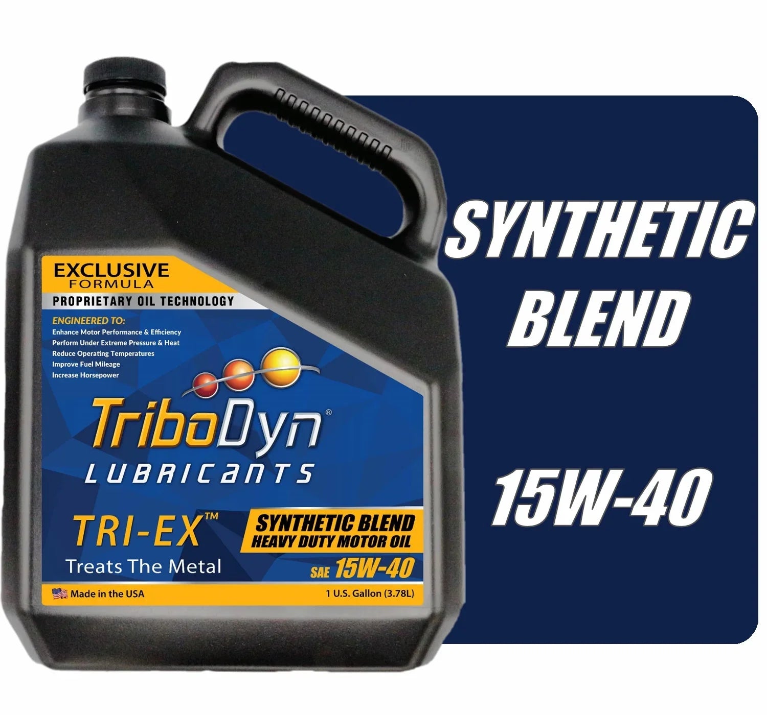 TriboDyn TRI-EX Synthetic Final Point 15W40 Diesel Oil - Gallon Bottle