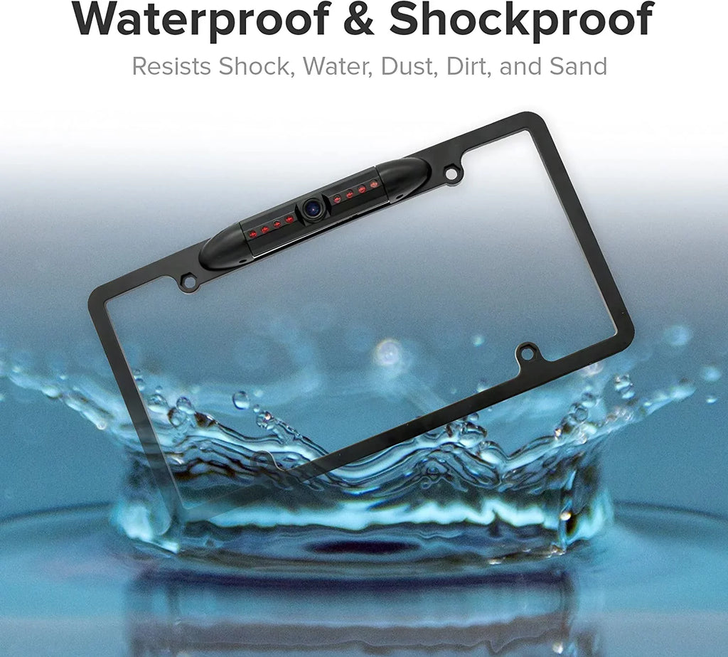 Backup Camera Rearview License Plate Frame for BOSS BOSS Car Radio Midnight