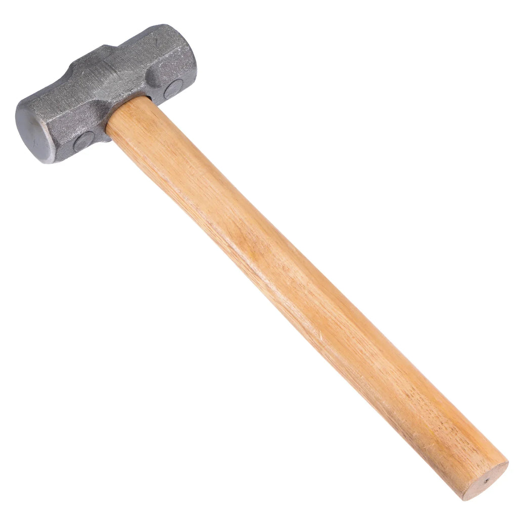 Uxcell 850g Double Face Sledge Hammer Engineer Hammer with 11" Wood Handle Forged Steel Head for Home Industry