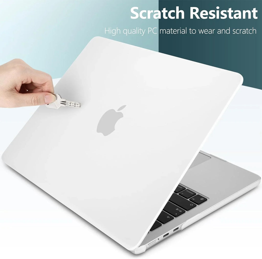 DONGKE Compatible with M2 MacBook Air 13.6 inch Case 2022 2023 A2681, Hard Shell Case with Keyboard Cover &