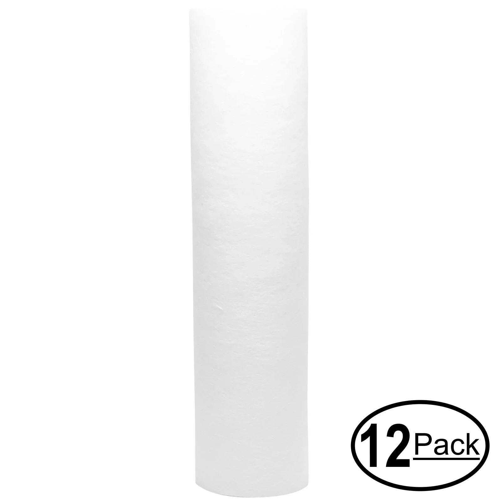 12-Pack Individuals for H2O Distributors H2O-UCF-01-38 Polypropylene Individuals Filter - Universal 10-inch 5-Micron Cartridge for H2O Distributors Single Stage Under Sink System - Denali Pure Brand