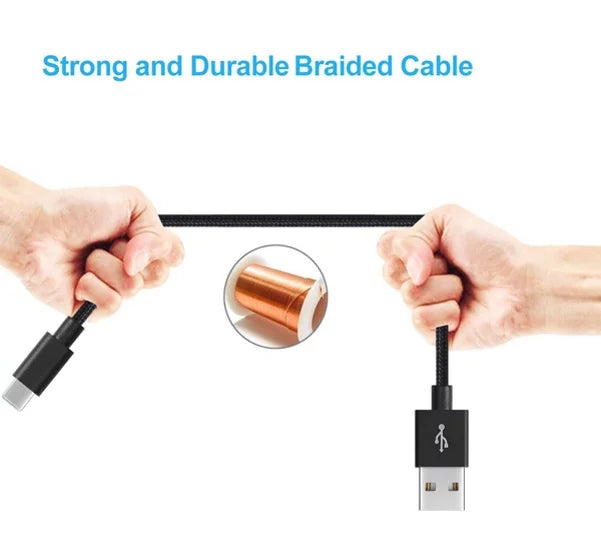 Car Mount Holder and 6ft USB-C Cable Charger Power Cord Q6G for Galaxy A72 5G A71 5G A70 A52 5G A51 5G A42 5G A32 5G A30s A21 A12 5G A11 A02s A01 - Sonim XP8 XP3plus XP3