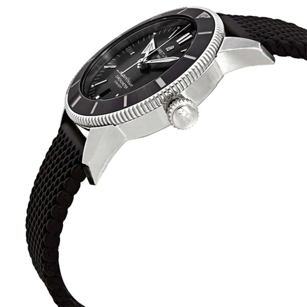 Breitling AB2030121B1S1 Superocean Heritage II Midnight Interface Individuals Rubber Chronometer Watch Dark - 44 mm