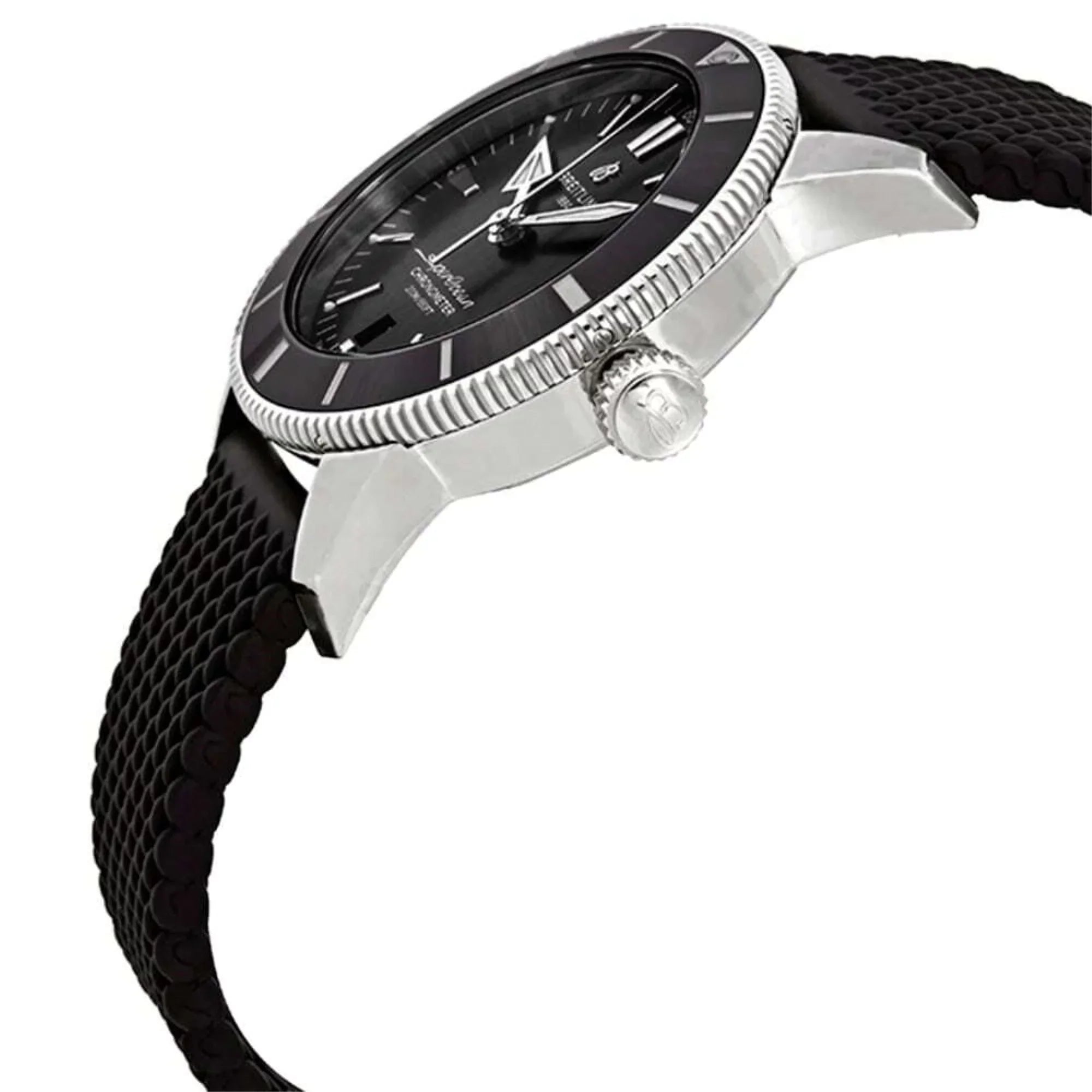 Breitling AB2030121B1S1 Superocean Heritage II Midnight Interface Individuals Rubber Chronometer Watch Dark - 44 mm