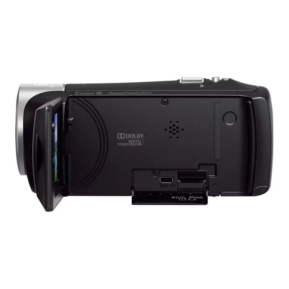 Sony HD Handycam Camcorder Midnight with 32GB microSD Card and Accessory Bundle