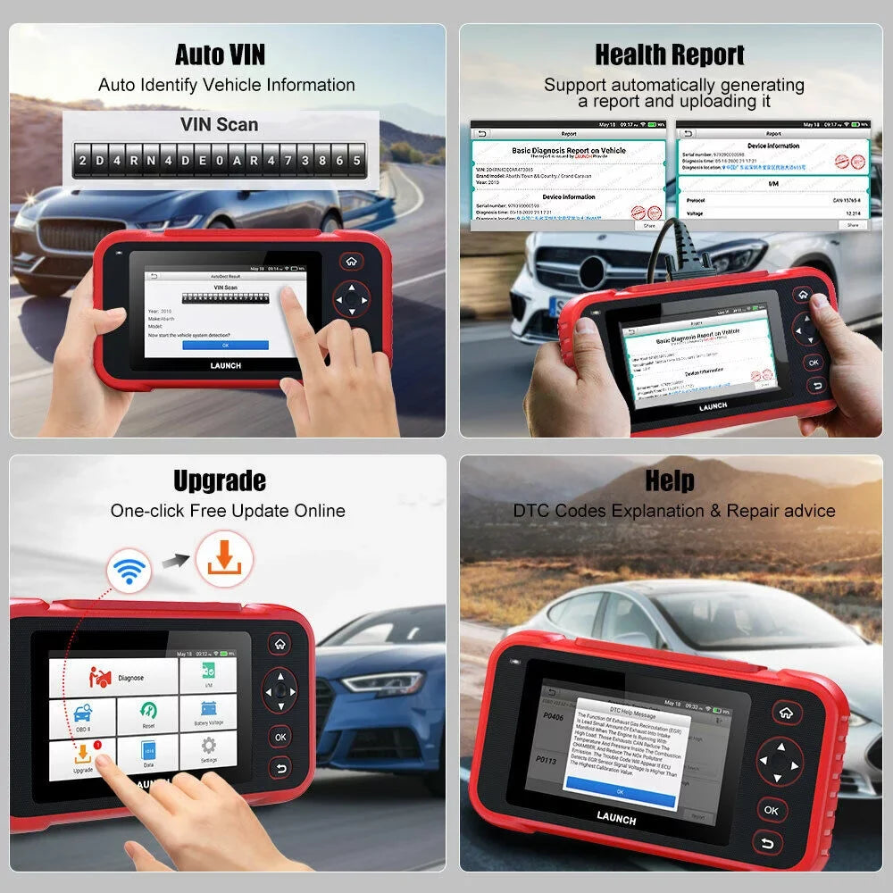 LAUNCH CRP123i OBD2 Scanner Diagnostic Code Reader ABS SRS Engine Transmission TOOLS