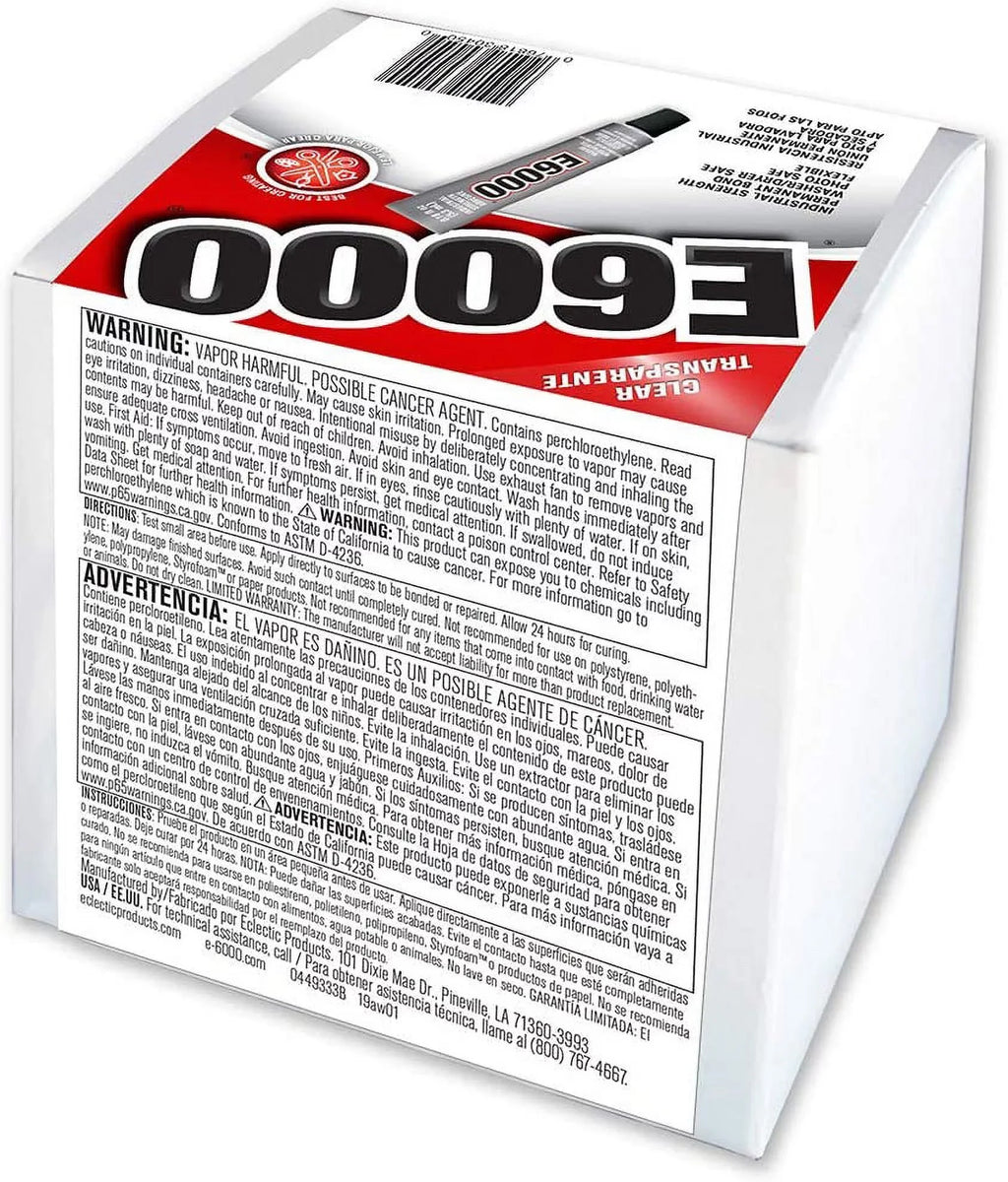 E6000 230450 Craft Adhesive, 0.18 fl oz, 50 Piece Box