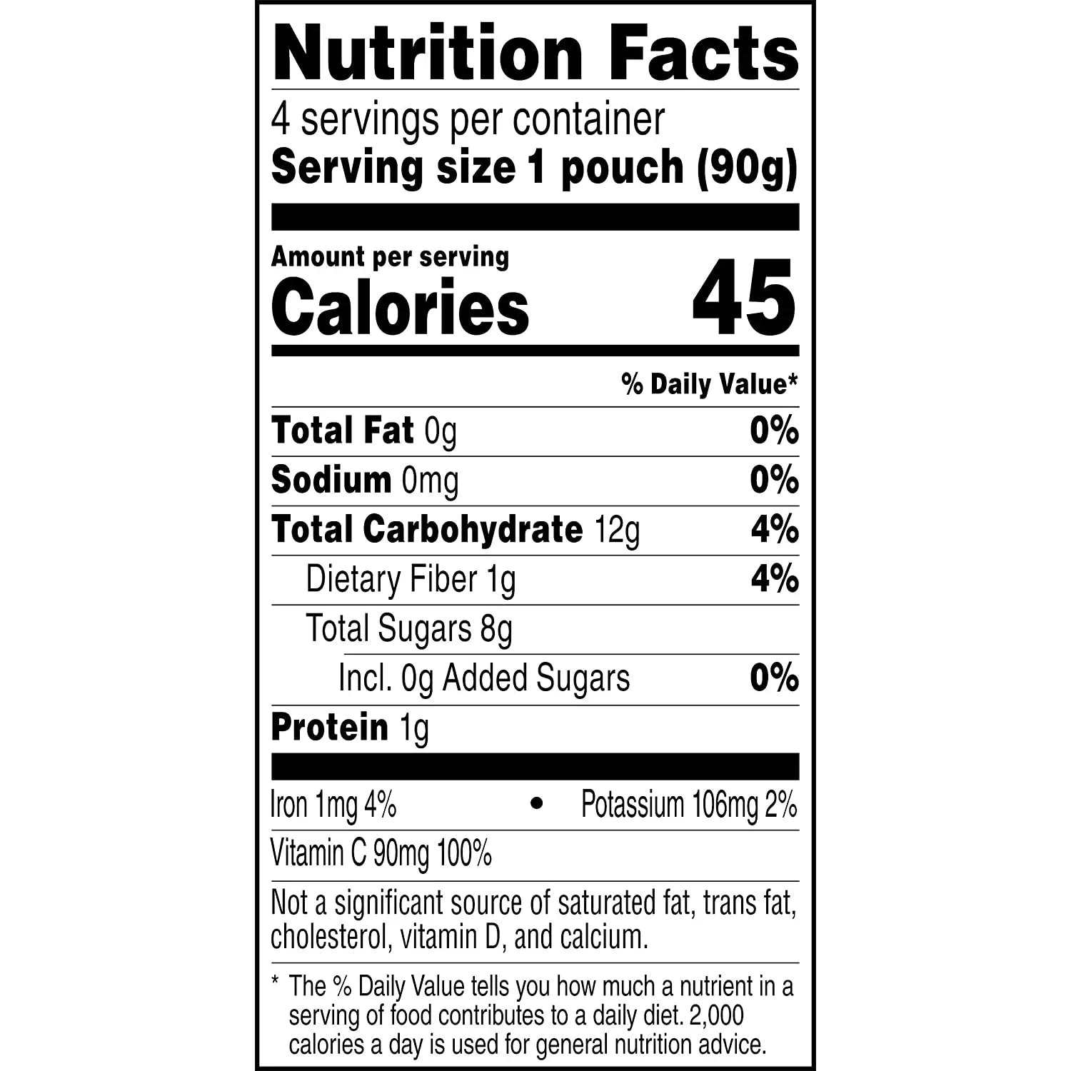 Santa Cruz Organic® Sauce Strawberry -- 4 Pouches Pack of 2