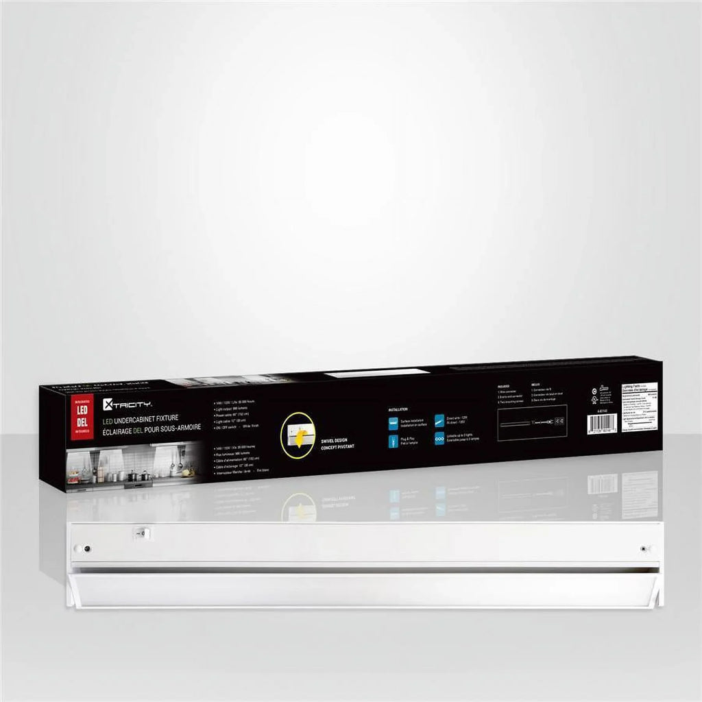 Xtricity - Dimmable LED Under Cabinet Lighting, 24 '' Length, Swivel Concept, 14W, 3000K Soft White