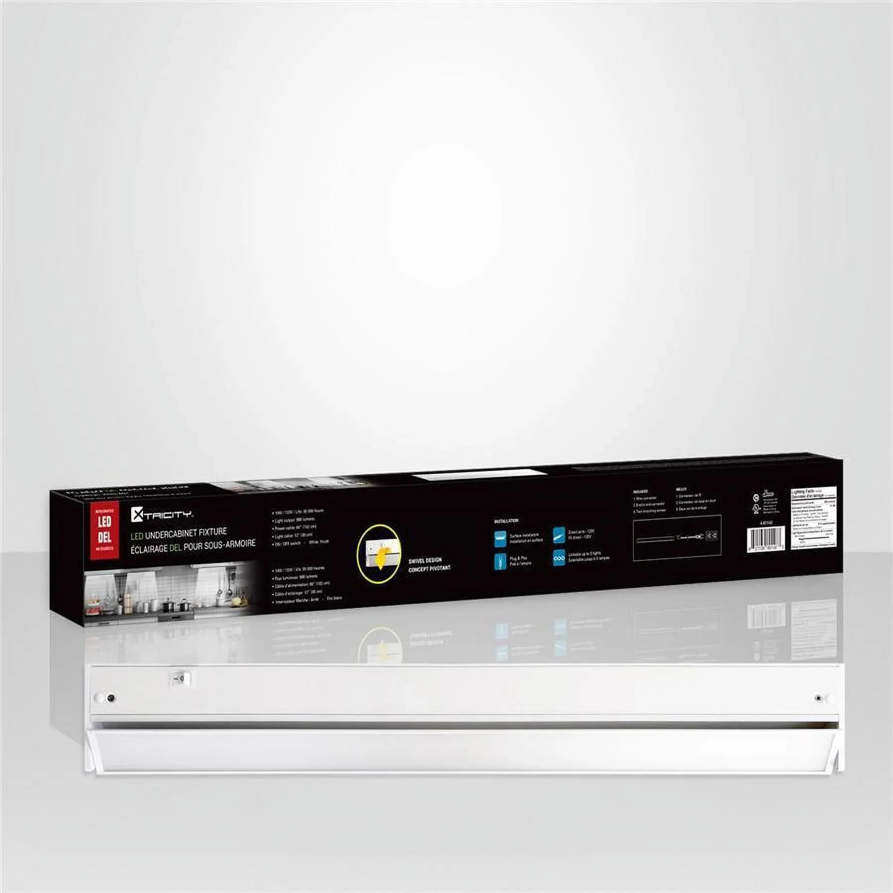 Xtricity - Dimmable LED Under Cabinet Lighting, 24 '' Length, Swivel Concept, 14W, 3000K Soft White