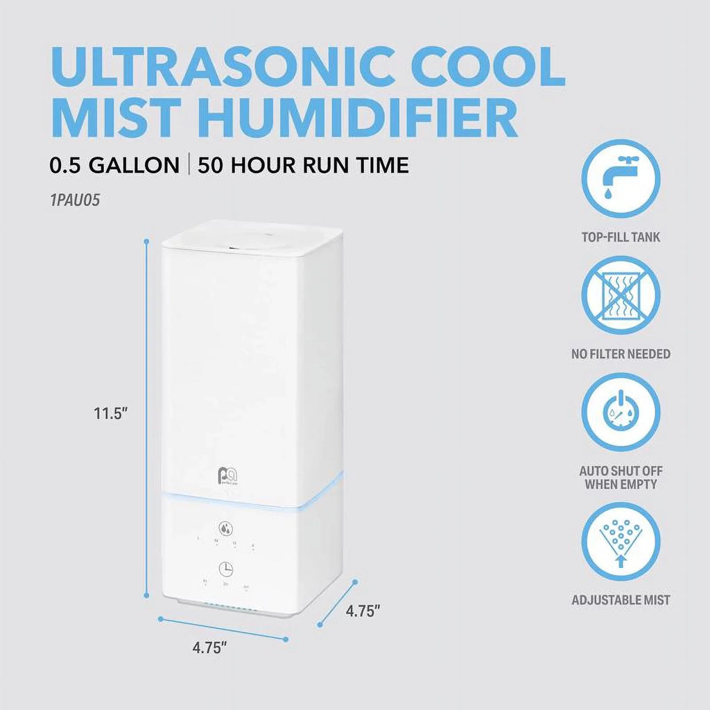 Perfect Aire 0.53 gal Electronic Ultrasonic Humidifier